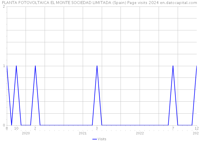 PLANTA FOTOVOLTAICA EL MONTE SOCIEDAD LIMITADA (Spain) Page visits 2024 