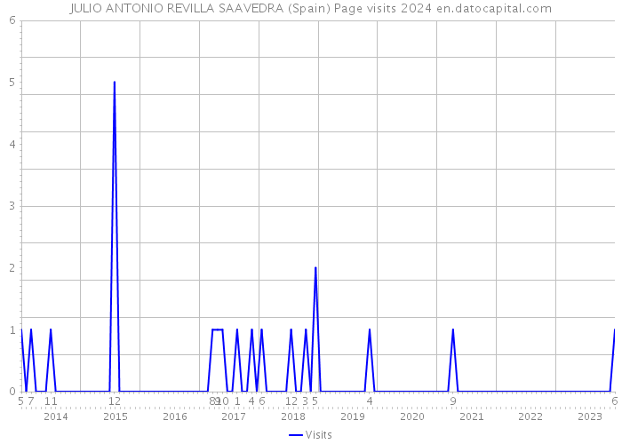 JULIO ANTONIO REVILLA SAAVEDRA (Spain) Page visits 2024 