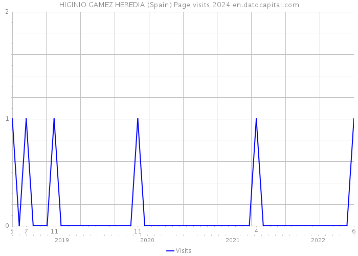 HIGINIO GAMEZ HEREDIA (Spain) Page visits 2024 