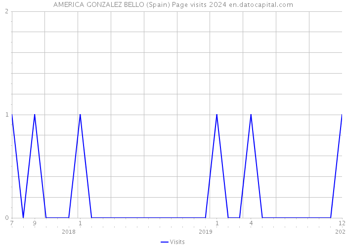 AMERICA GONZALEZ BELLO (Spain) Page visits 2024 
