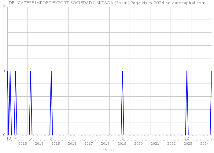 DELICATESE IMPORT EXPORT SOCIEDAD LIMITADA (Spain) Page visits 2024 