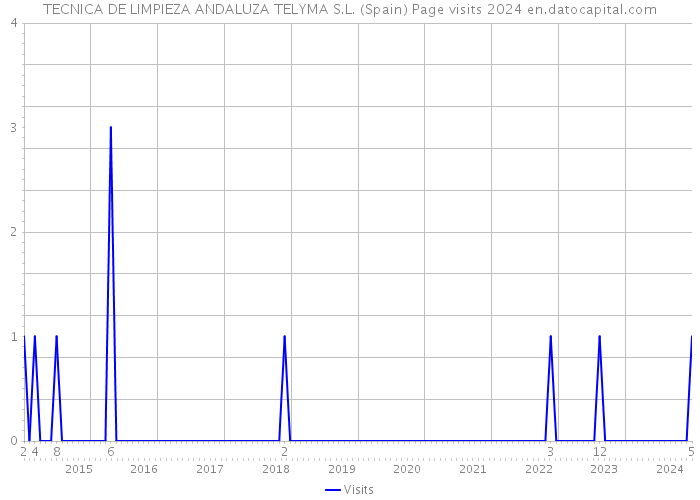 TECNICA DE LIMPIEZA ANDALUZA TELYMA S.L. (Spain) Page visits 2024 