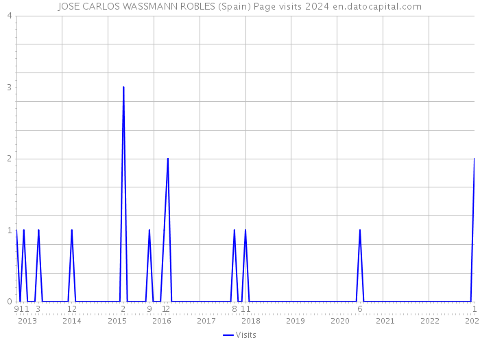 JOSE CARLOS WASSMANN ROBLES (Spain) Page visits 2024 