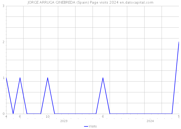 JORGE ARRUGA GINEBREDA (Spain) Page visits 2024 