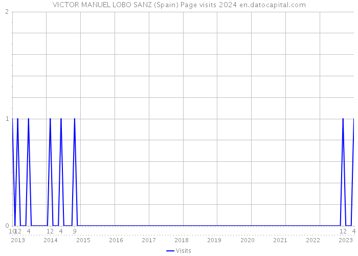VICTOR MANUEL LOBO SANZ (Spain) Page visits 2024 