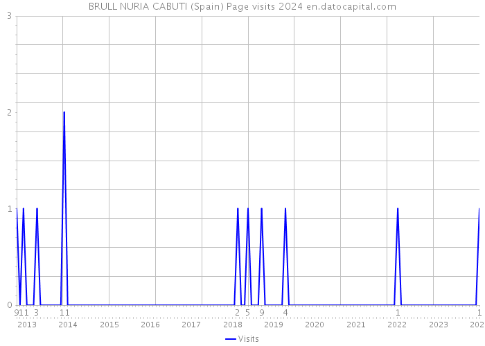 BRULL NURIA CABUTI (Spain) Page visits 2024 