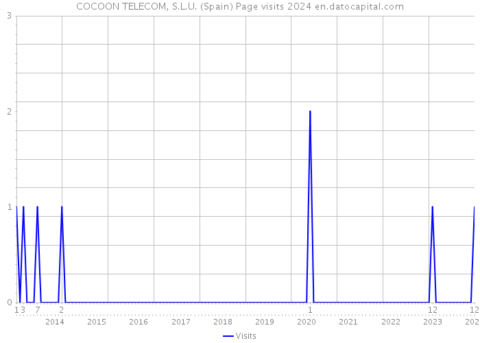 COCOON TELECOM, S.L.U. (Spain) Page visits 2024 