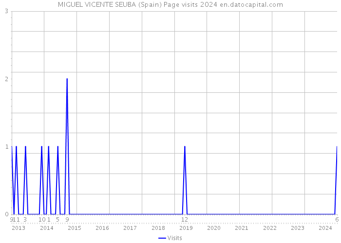 MIGUEL VICENTE SEUBA (Spain) Page visits 2024 