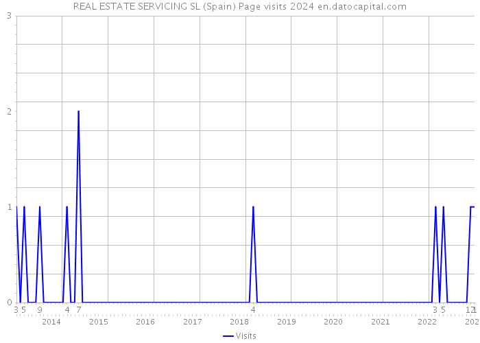 REAL ESTATE SERVICING SL (Spain) Page visits 2024 