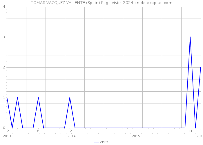 TOMAS VAZQUEZ VALIENTE (Spain) Page visits 2024 