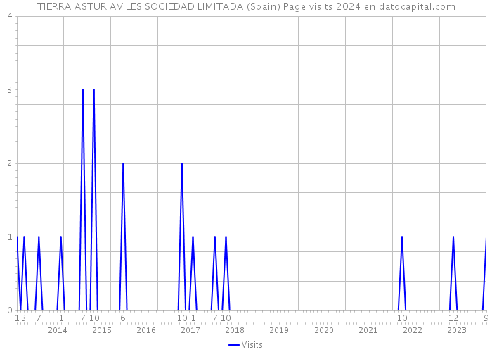 TIERRA ASTUR AVILES SOCIEDAD LIMITADA (Spain) Page visits 2024 