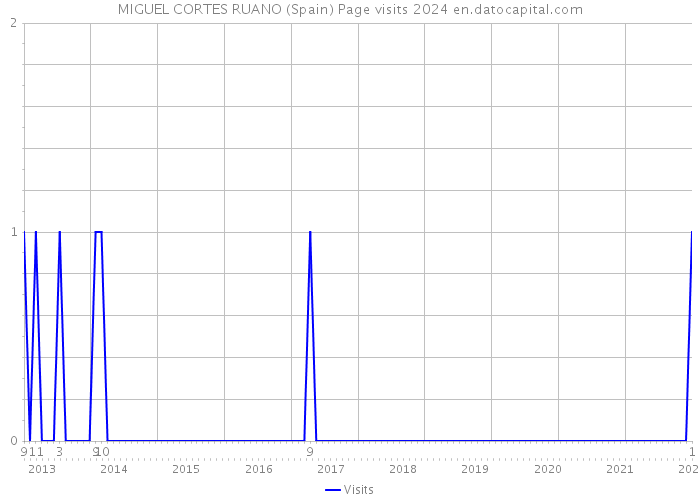 MIGUEL CORTES RUANO (Spain) Page visits 2024 