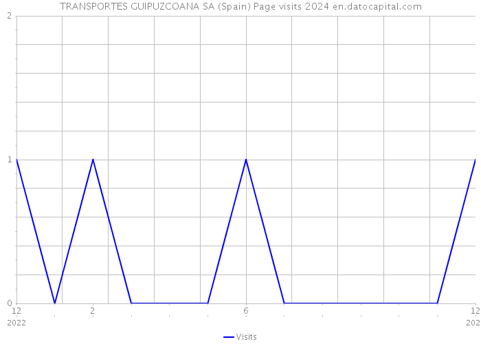 TRANSPORTES GUIPUZCOANA SA (Spain) Page visits 2024 