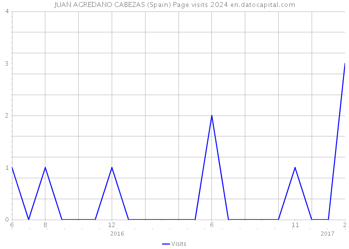 JUAN AGREDANO CABEZAS (Spain) Page visits 2024 
