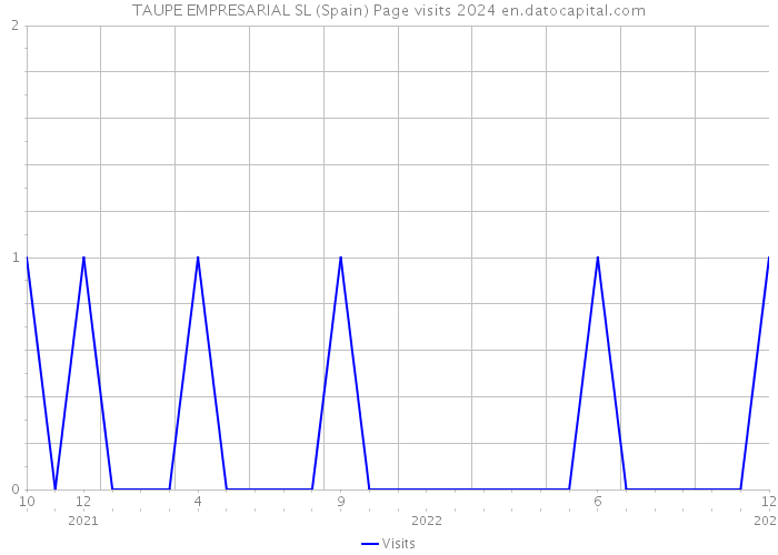 TAUPE EMPRESARIAL SL (Spain) Page visits 2024 