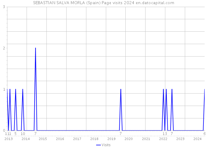 SEBASTIAN SALVA MORLA (Spain) Page visits 2024 
