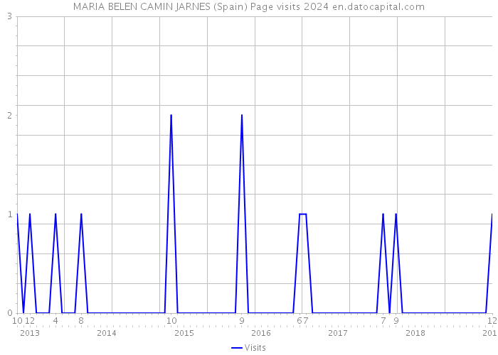 MARIA BELEN CAMIN JARNES (Spain) Page visits 2024 