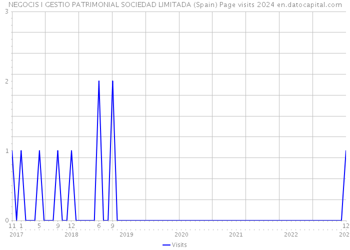 NEGOCIS I GESTIO PATRIMONIAL SOCIEDAD LIMITADA (Spain) Page visits 2024 