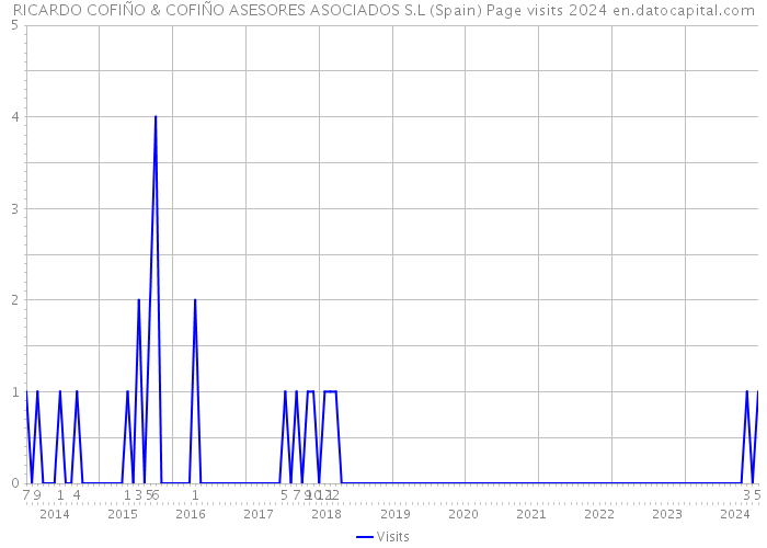 RICARDO COFIÑO & COFIÑO ASESORES ASOCIADOS S.L (Spain) Page visits 2024 