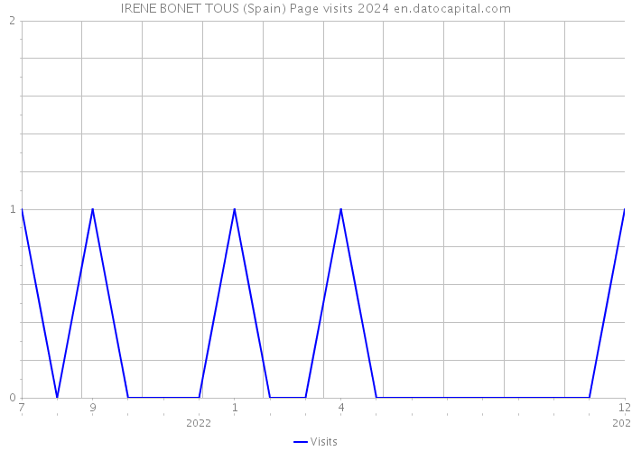 IRENE BONET TOUS (Spain) Page visits 2024 