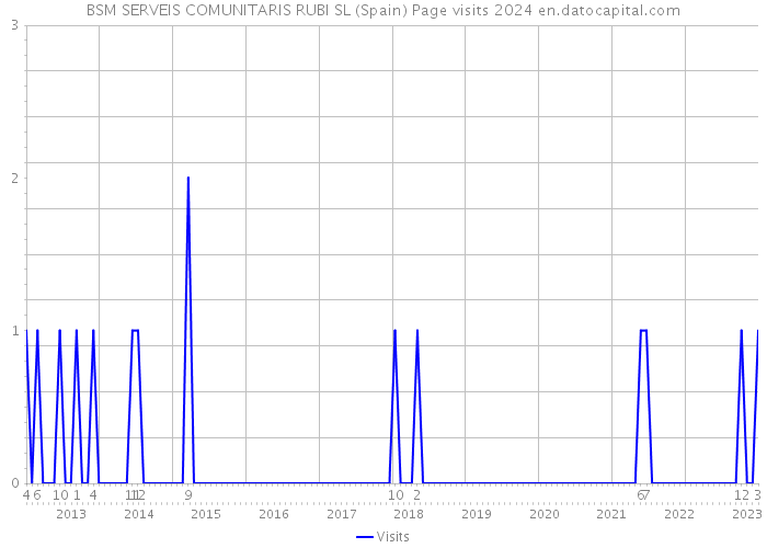 BSM SERVEIS COMUNITARIS RUBI SL (Spain) Page visits 2024 