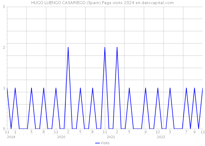 HUGO LUENGO CASARIEGO (Spain) Page visits 2024 