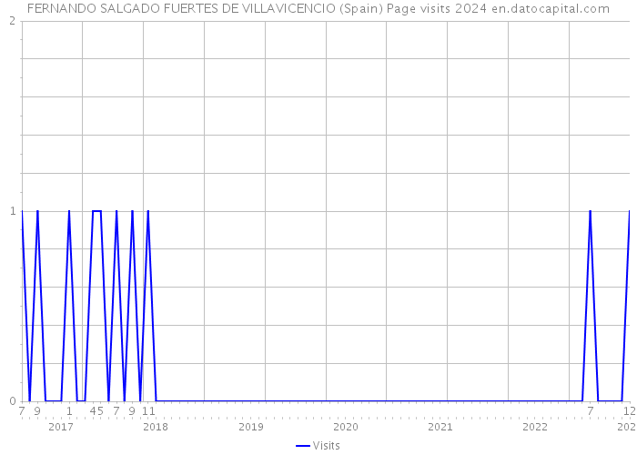 FERNANDO SALGADO FUERTES DE VILLAVICENCIO (Spain) Page visits 2024 