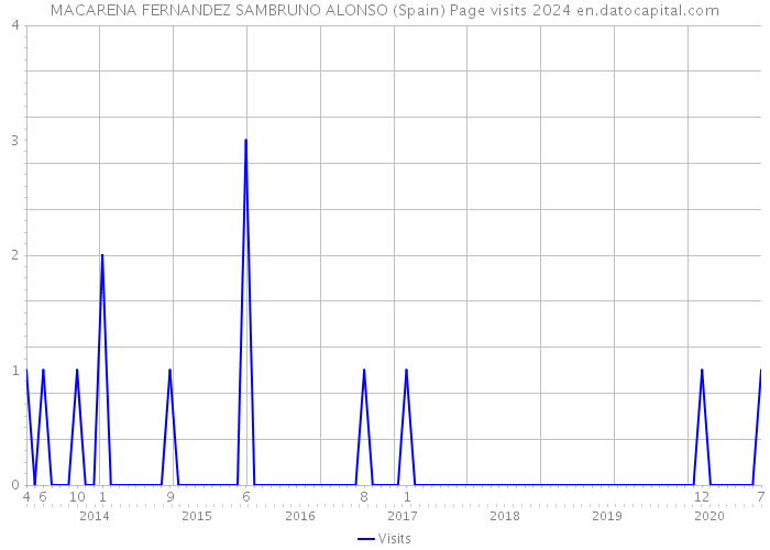 MACARENA FERNANDEZ SAMBRUNO ALONSO (Spain) Page visits 2024 