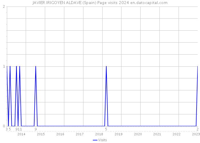 JAVIER IRIGOYEN ALDAVE (Spain) Page visits 2024 