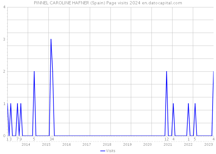 PINNEL CAROLINE HAFNER (Spain) Page visits 2024 