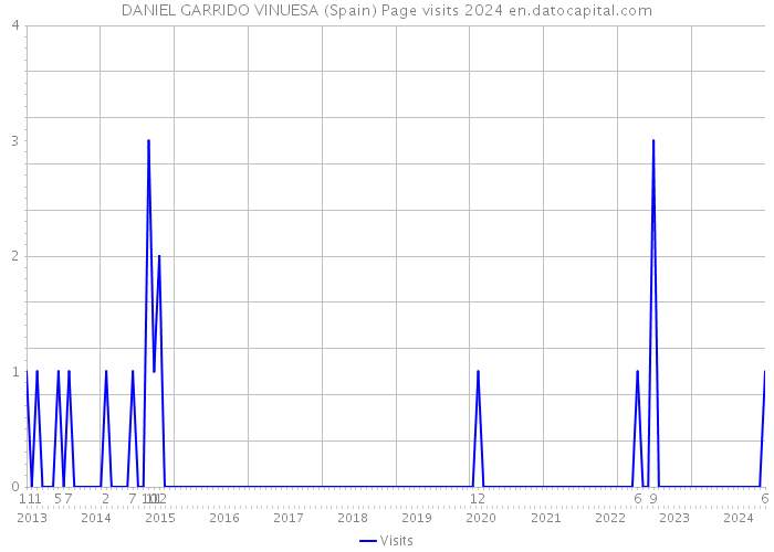 DANIEL GARRIDO VINUESA (Spain) Page visits 2024 