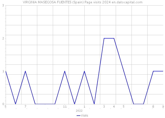 VIRGINIA MASEGOSA FUENTES (Spain) Page visits 2024 
