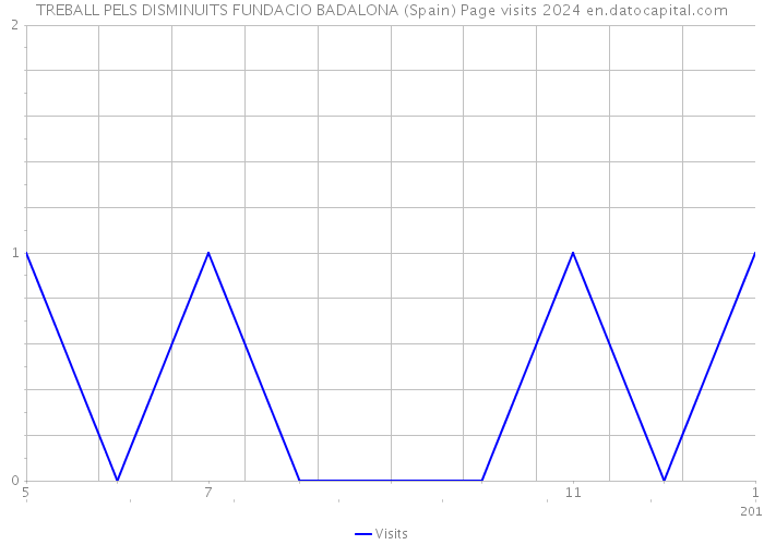 TREBALL PELS DISMINUITS FUNDACIO BADALONA (Spain) Page visits 2024 