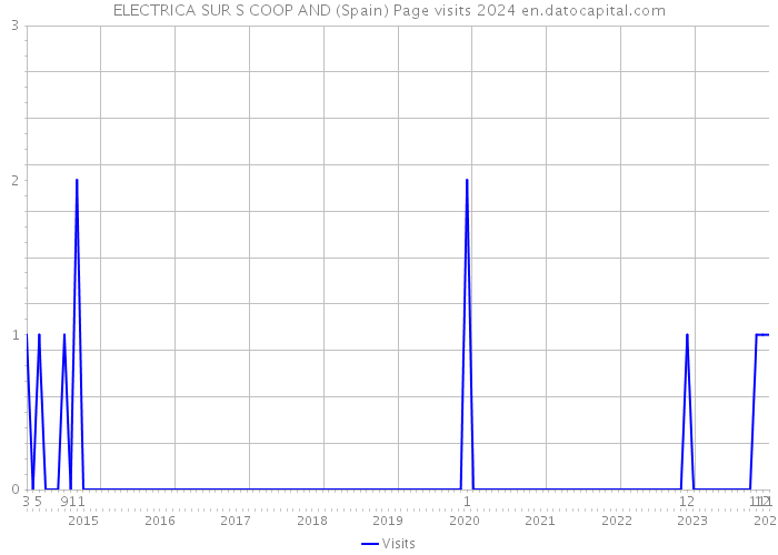 ELECTRICA SUR S COOP AND (Spain) Page visits 2024 