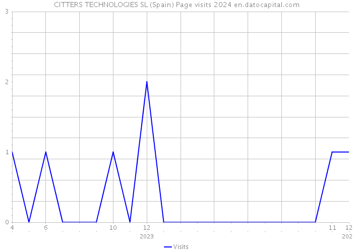 CITTERS TECHNOLOGIES SL (Spain) Page visits 2024 