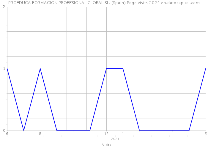 PROEDUCA FORMACION PROFESIONAL GLOBAL SL. (Spain) Page visits 2024 