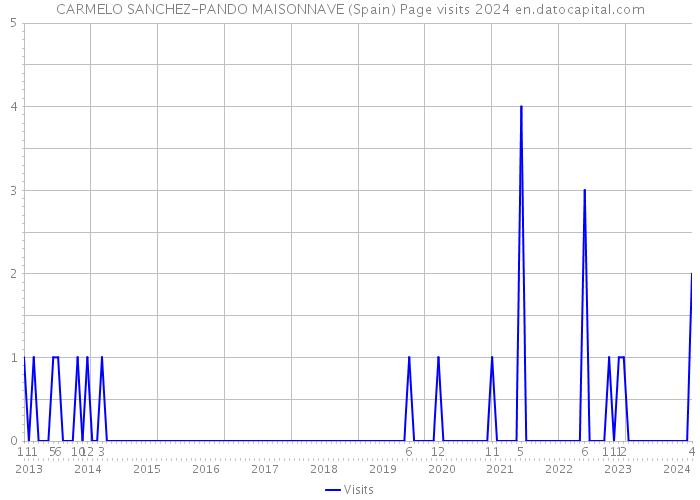 CARMELO SANCHEZ-PANDO MAISONNAVE (Spain) Page visits 2024 