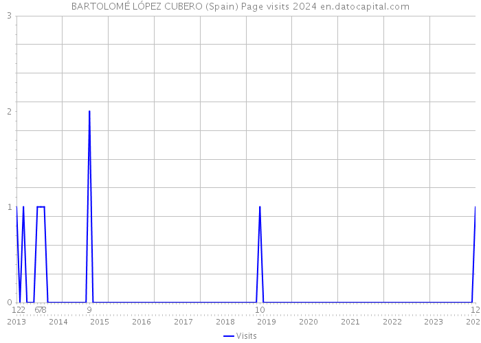 BARTOLOMÉ LÓPEZ CUBERO (Spain) Page visits 2024 
