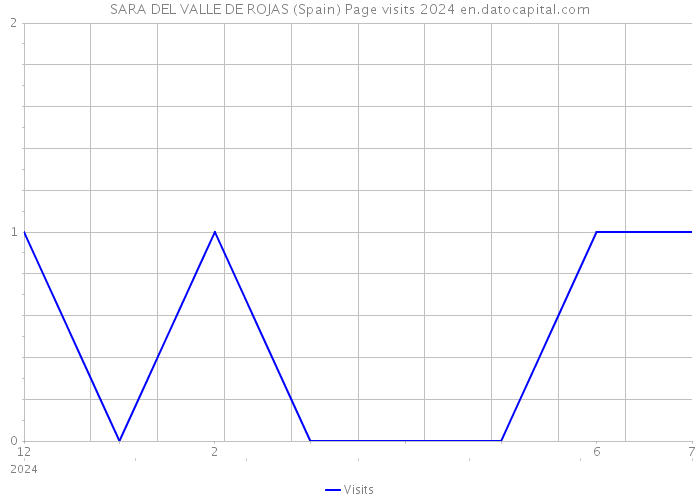 SARA DEL VALLE DE ROJAS (Spain) Page visits 2024 