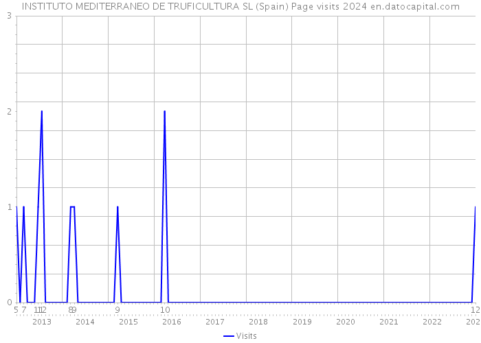 INSTITUTO MEDITERRANEO DE TRUFICULTURA SL (Spain) Page visits 2024 