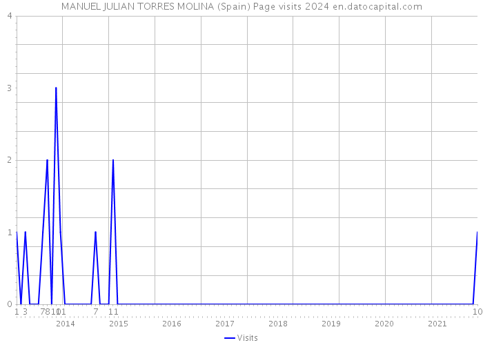 MANUEL JULIAN TORRES MOLINA (Spain) Page visits 2024 