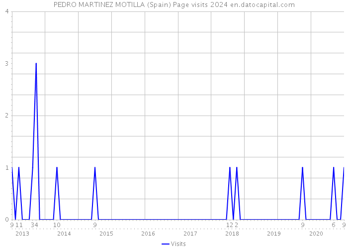 PEDRO MARTINEZ MOTILLA (Spain) Page visits 2024 