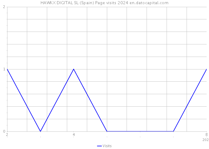 HAWKX DIGITAL SL (Spain) Page visits 2024 