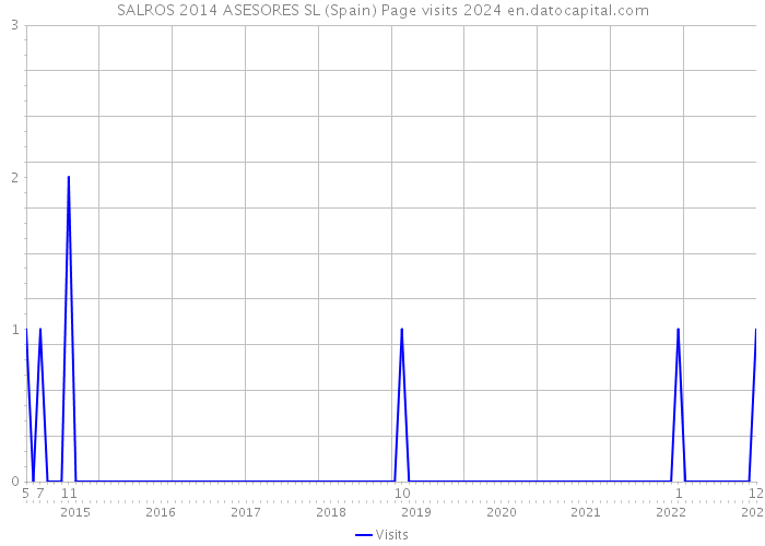 SALROS 2014 ASESORES SL (Spain) Page visits 2024 