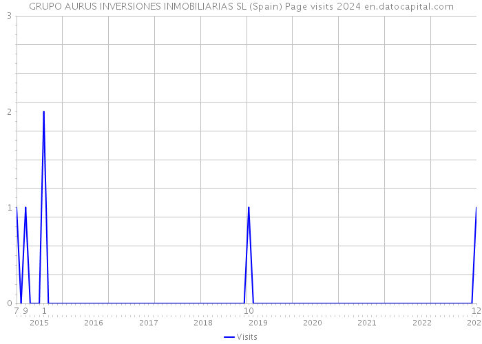 GRUPO AURUS INVERSIONES INMOBILIARIAS SL (Spain) Page visits 2024 