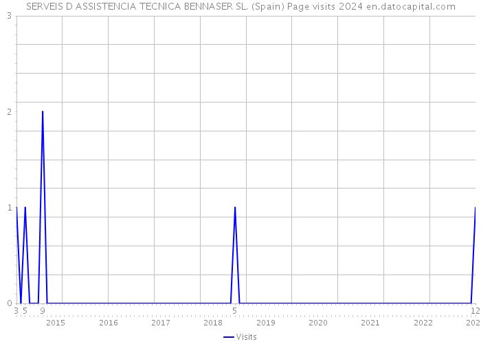 SERVEIS D ASSISTENCIA TECNICA BENNASER SL. (Spain) Page visits 2024 