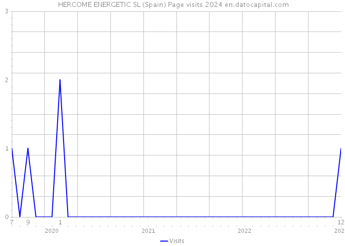  HERCOME ENERGETIC SL (Spain) Page visits 2024 