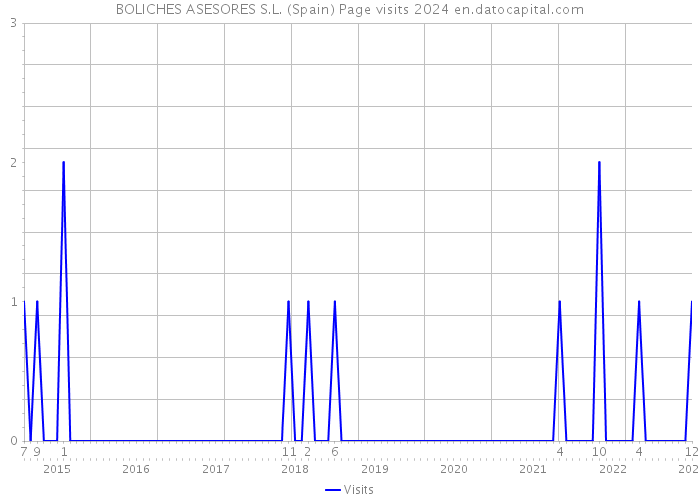 BOLICHES ASESORES S.L. (Spain) Page visits 2024 