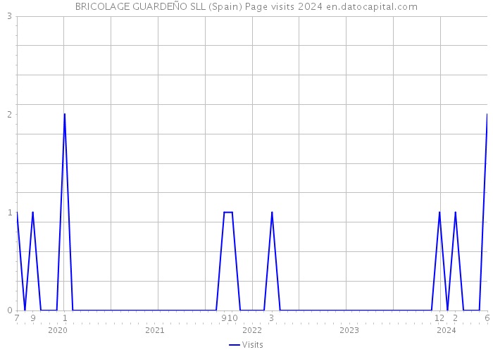 BRICOLAGE GUARDEÑO SLL (Spain) Page visits 2024 