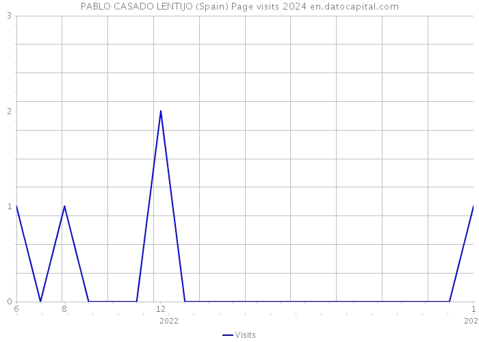 PABLO CASADO LENTIJO (Spain) Page visits 2024 